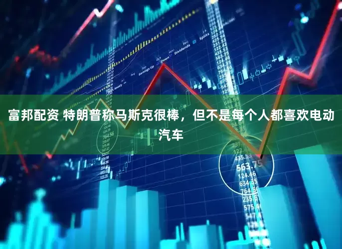 富邦配资 特朗普称马斯克很棒，但不是每个人都喜欢电动汽车